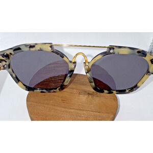 Sailor‎ Eyewear Abstract Tortoise Cat Eye Sunglasses Modern Chic 52-23-140